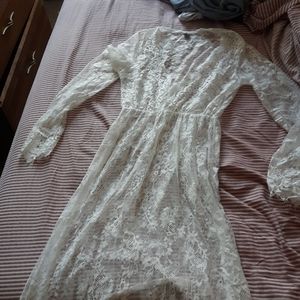 White lace dress